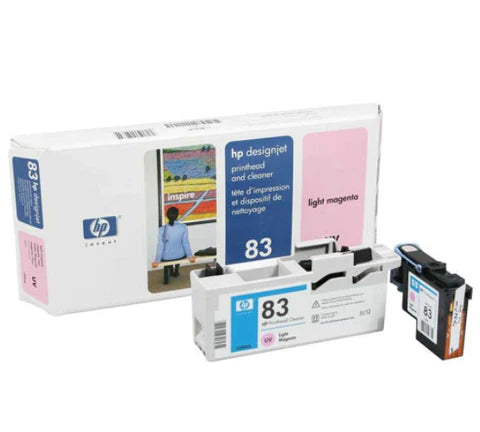 Cabezal de impresión y limpiador HP 83 UV magenta para HP Designjet 5000, 5500 - C4965A Nuevo OEM