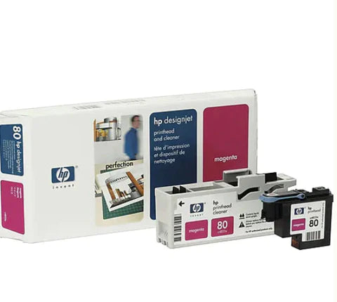 Cabezal de impresión y limpiador HP 83 UV magenta para HP Designjet 5000, 5500 - C4962A Nuevo OEM