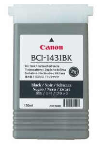 Tanque de tinta negra Canon BCI-1431BK (130 ml) para imagePROGRAF W6200, W6400 - 8963A001AA