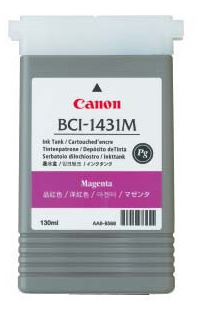 Tanque de tinta magenta Canon BCI-1431M (130 ml) para imagePROGRAF W6200, W6400 - 8971A001AA