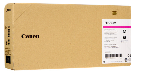 Cartucho de tinta magenta Canon PFI-707M (770 ml) para imagePROGRAF iPF830, iPF840, iPF850 - 9823B001AA