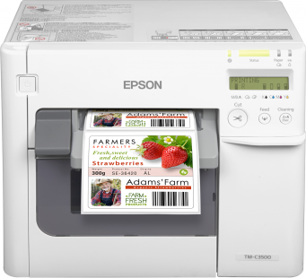 Impresora de etiquetas de inyección de tinta a color Epson ColorWorks C3500 - Nueva