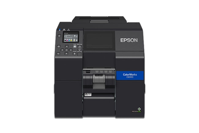 Impresora de etiquetas de inyección de tinta a color Epson ColorWorks C6000P - 4&quot; con función de despegar y presentar (mate) - Nueva