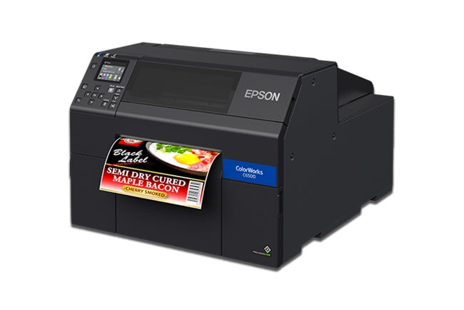 Impresora de etiquetas de inyección de tinta a color Epson ColorWorks C6500A - 8&quot; con cortador automático (mate)