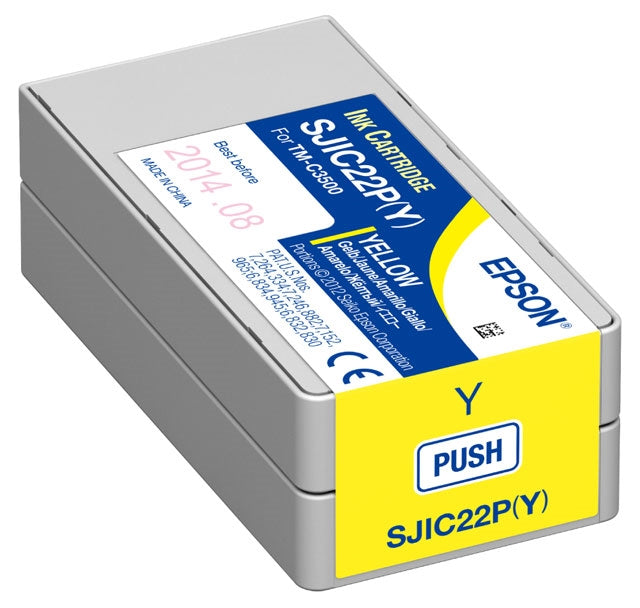 Epson SJIC22P Yellow Ink for ColorWorks C3500 - C33S020583