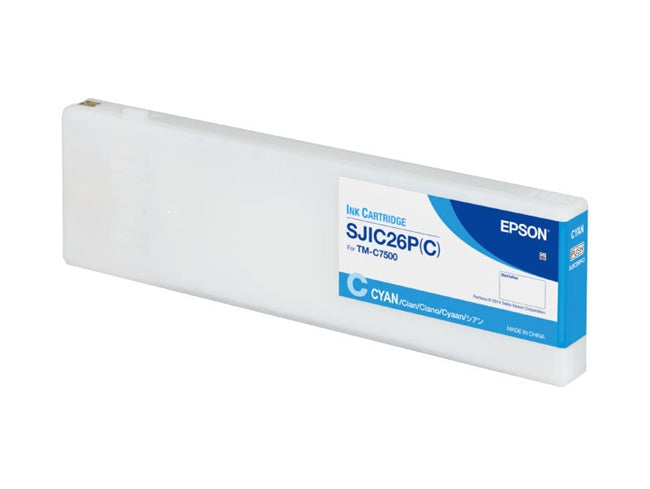 Cartucho de tinta cian Epson SJIC26P para ColorWorks C7500 - C33S020615
