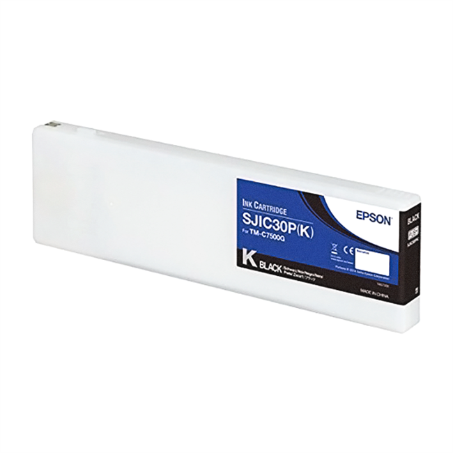 Cartucho de tinta negra brillante Epson SJIC30P para ColorWorks C7500G y C7500GE - C33S020635