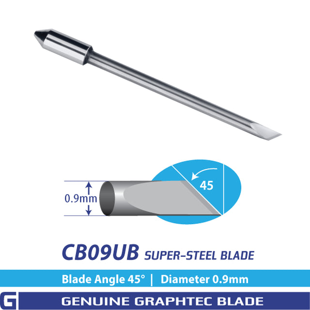 Hoja de acero superresistente GRAPHTEC CB09UB - 45°/0,9 mm para las series FC, FCX y CE