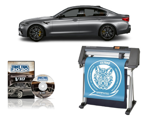 Graphtec CE7000-120 48&quot; Cutter - Refurbished + TINT TEK 20/20 WINDOW FILM CUTTING SOFTWARE V10 1 YEAR SUBSCRIPTION www.wideimagesolutions.com CUTTER 5290.00