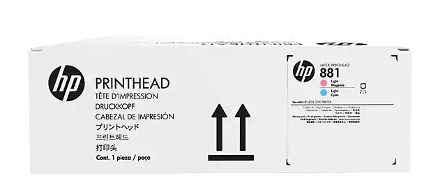 Cabezal de impresión HP 881 Latex magenta claro/cian claro para HP Latex 1500, 3000, 3100, 3200, 3500, 3600, 3800 - CR329A