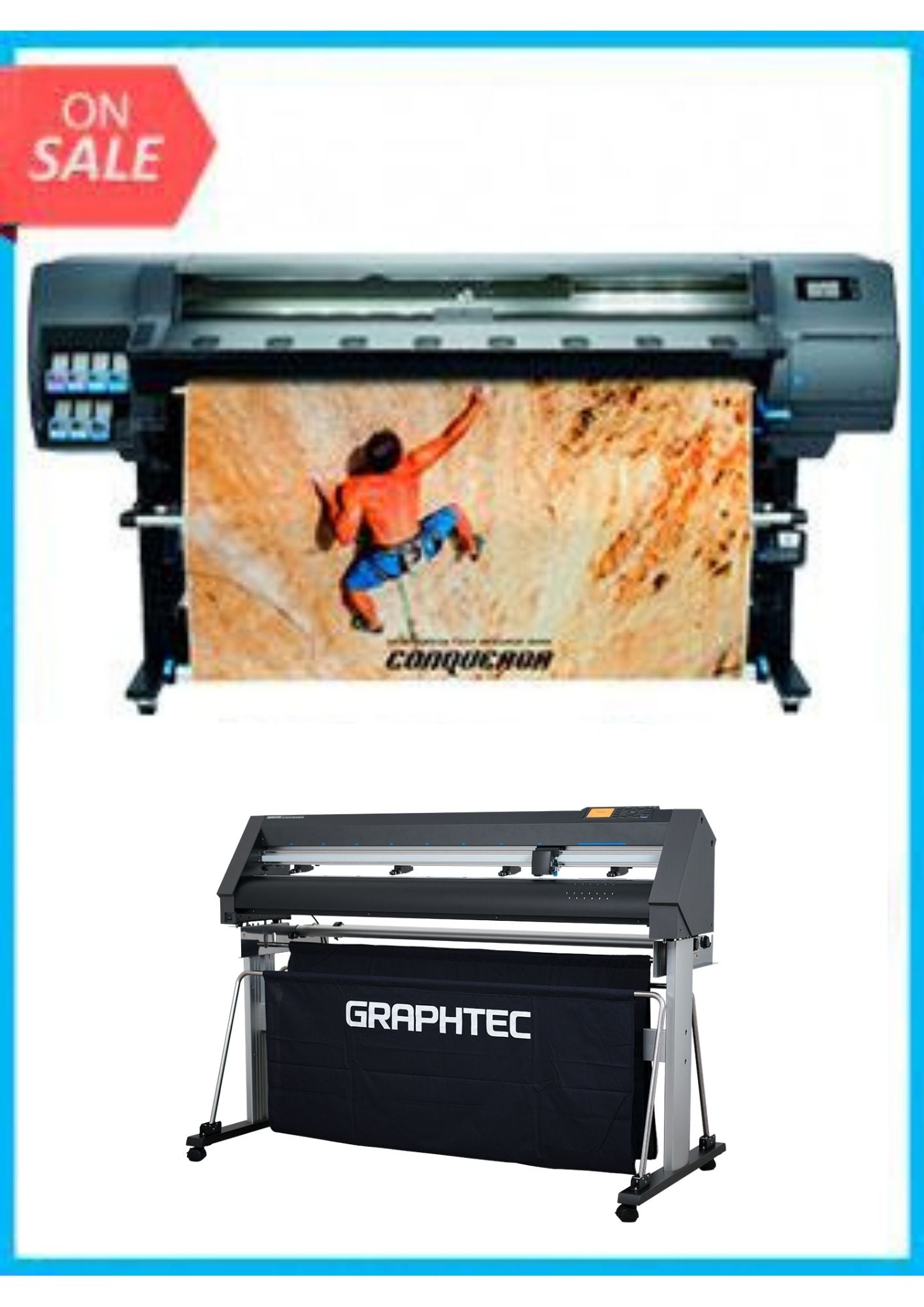 BUNDLE - Plotter HP Latex 335 64&quot;  - Recertified - (90 Days Warranty) + GRAPHTEC CUTTER CE7000-130 50&quot; Cutter - New www.wideimagesolutions.com BUNDLE 15895.99