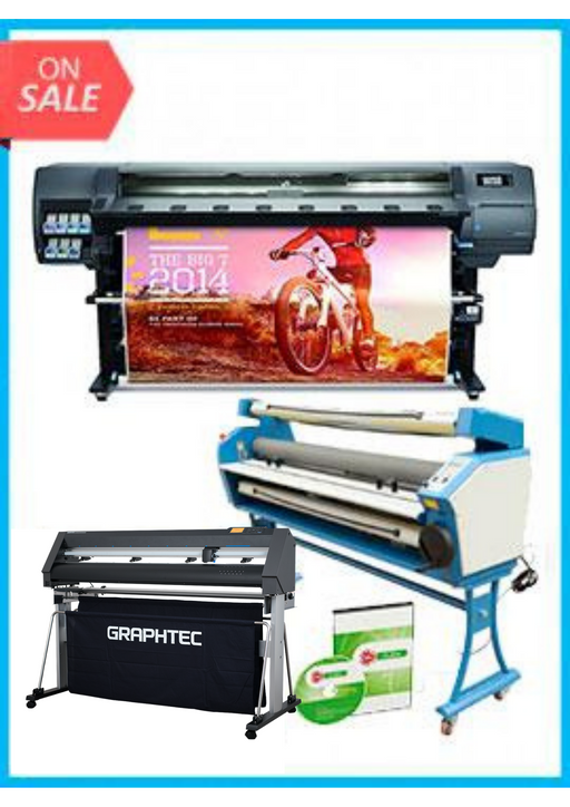 COMPLETE SOLUTION - Plotter HP Latex 330 64" - Recertified - (90 Days Warranty) + GRAPHTEC CUTTER CE7000-130 50" Cutter - New + Upgraded Ving 63" Full-auto Low Temp. Wide Format Cold Laminator, with Heat Assisted + Includes Flexi RIP Software www.wideimagesolutions.com Complete Solutions 16754.99