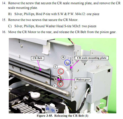 Correa EPSON Pro 4900/4910 CR - Nueva 