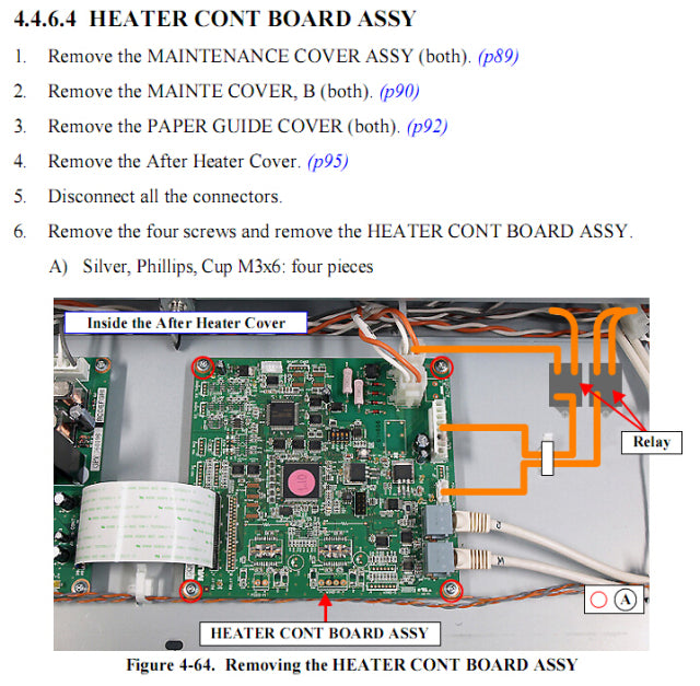 Placa de control del calentador EPSON Pro GS6000 - 2122757 