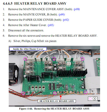 Placa de relé del calentador EPSON Pro GS6000 - 2122758 
