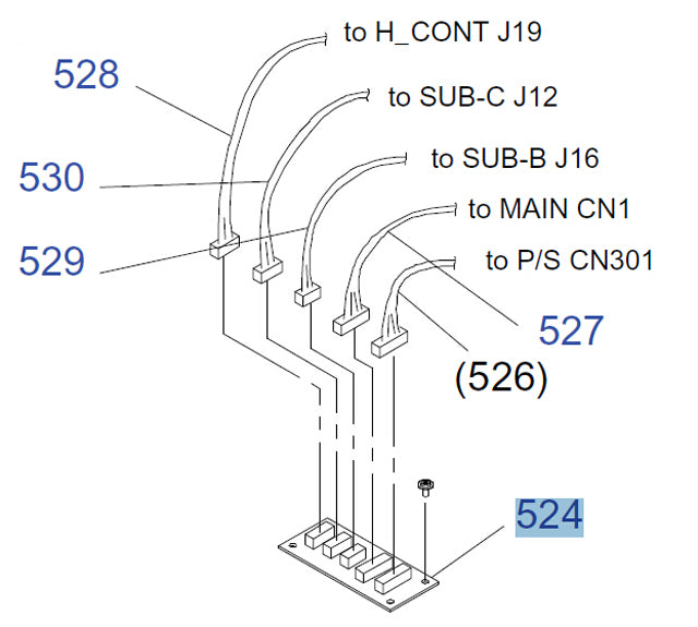 Placa de terminales de la fuente de alimentación EPSON Pro GS6000 - 2122756 