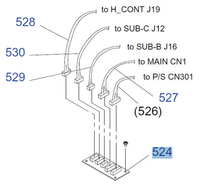 Placa de terminales de la fuente de alimentación EPSON Pro GS6000 - 2122756 