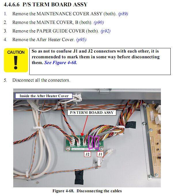Placa de terminales de la fuente de alimentación EPSON Pro GS6000 - 2122756 