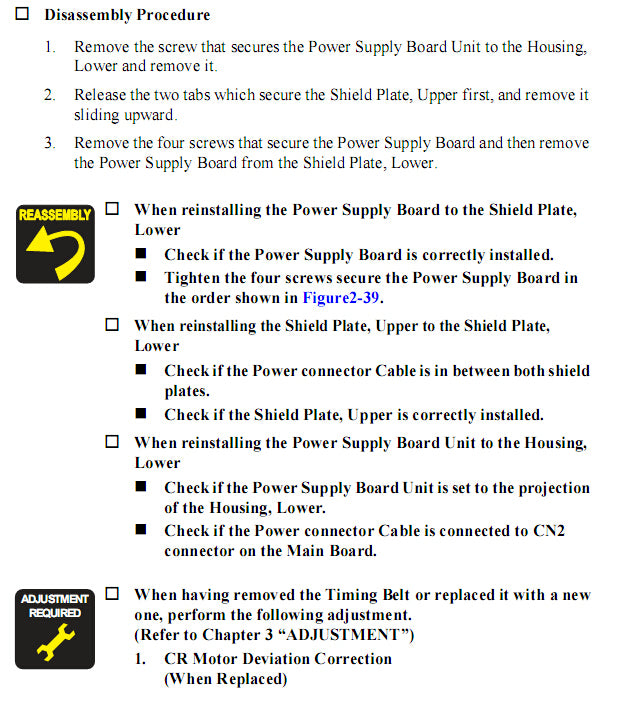 Placa de alimentación EPSON R200/R220/R230 - 1443461 