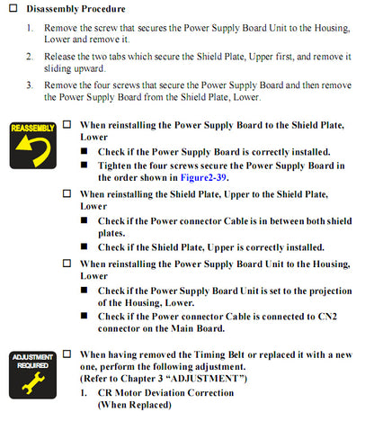 Placa de alimentación EPSON R200/R220/R230 - 1443461 