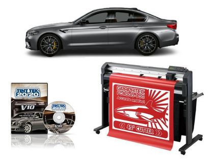 Graphtec FC8000-100 Vinyl Cutting Plotter - Refurbished + TINT TEK 20/20 WINDOW FILM CUTTING SOFTWARE V10 1 YEAR SUBSCRIPTION www.wideimagesolutions.com CUTTER 4395.99