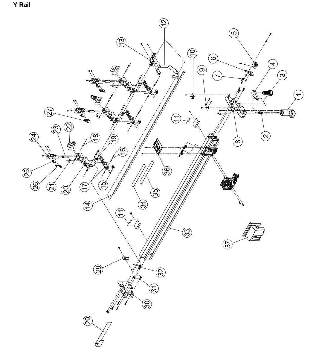 Palanca, resorte para Graphtec FC8600 60/75, 100/130, 160 (621401311)