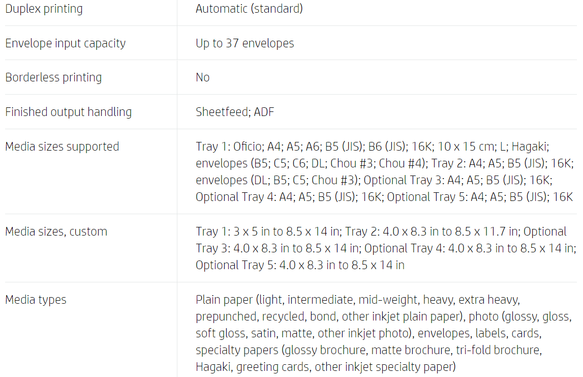 Impresora multifunción HP PageWide Enterprise Color Flow 586z