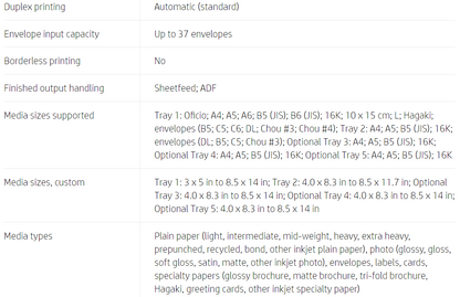 Impresora multifunción HP PageWide Enterprise Color Flow 586z