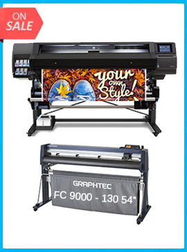 HP Latex 560 64&quot; - New + GRAPHTEC FC9000-140 54&quot; (137.2 CM) WIDE CUTTER - NEW www.wideimagesolutions.com  21490.99