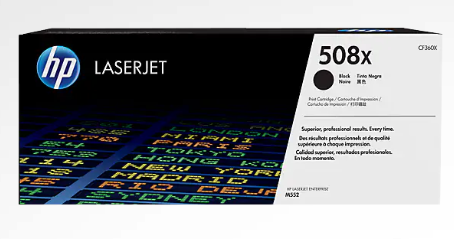 HP 508X High Yield Black Original LaserJet Toner Cartridge - CF360X www.wideimagesolutions.com Parts and Inks 232.99