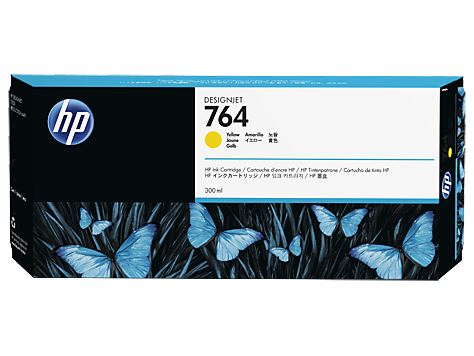 HP 764 Yellow Ink Cartridge 300ml for T3500 - C1Q15A www.wideimagesolutions.com Parts and Inks 117.30
