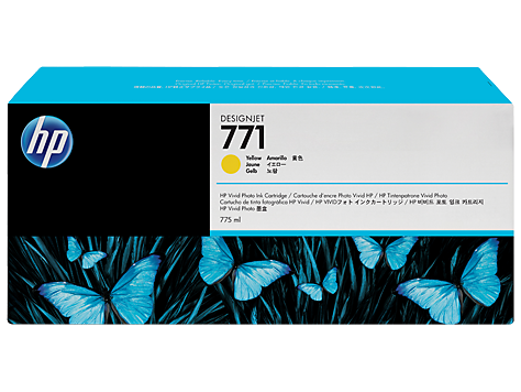 HP 771 Yellow DesignJet Ink Cartridge 775-ml - CE040A www.wideimagesolutions.com Parts and Inks 294.99