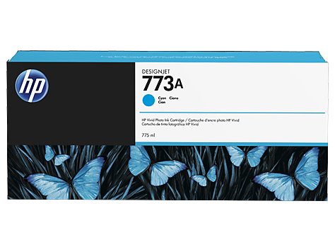 HP 773A 775ml Ink Cartridge Cyan - C1Q26A www.wideimagesolutions.com Parts and Inks 360.18