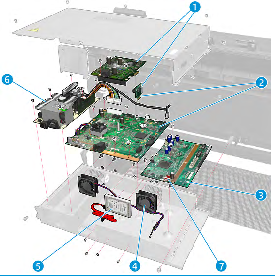 Jester plus riser/depósito - Para las series HP DesignJet T920, T1500, T2500 y T3500 (CR357-67050)
