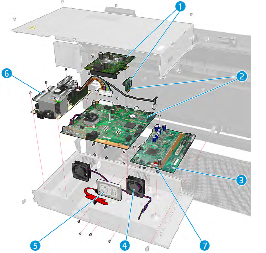 Disco duro HDD con firmware SVC para HP Designjet T3500 (B9E24-67018) - Nuevo