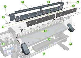 LEFT SCAN AXIS BRACKET CH955-67024 REFURBISHED for HP L25500 www.wideimagesolutions.com Parts and Inks 79.99