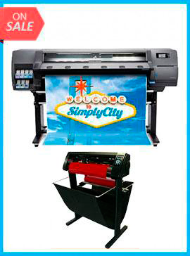 HP Latex 110 Printer - Recertified (90 Days Warranty) + 53&quot; 3 ARMS CONTOUR CUT VINYL CUTTER W/ VINYLMASTER CUT SOFTWARE www.wideimagesolutions.com  6999.99