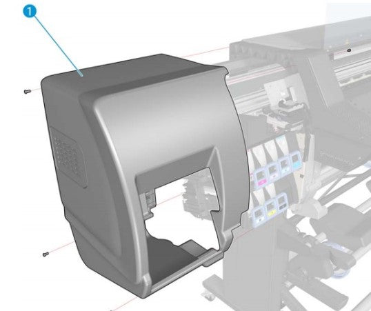 HP B4H70-67072 Left cover for HP LATEX 310 - 360 - 330 www.wideimagesolutions.com  252.54