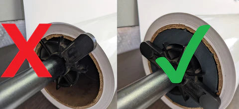 Adaptadores de eje universales Designjet de 2 a 3 pulgadas