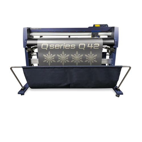 Cortadora de vinilo Vinyl Express Serie Q Gen 3 de 42&quot;, soporte y cesta para materiales