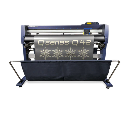 Cortadora de vinilo Vinyl Express Serie Q Gen 3 de 42&quot;, soporte y cesta para materiales