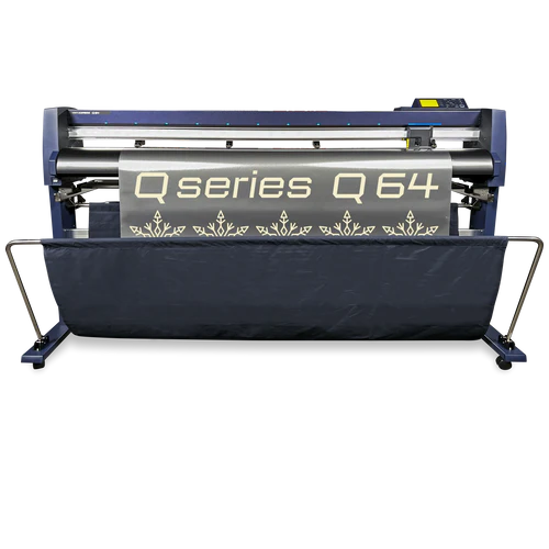 Vinyl Express Serie Q Gen 3 - Cortadora de vinilo de 64&quot;, soporte y cesta para materiales