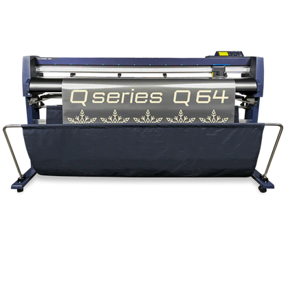 Vinyl Express Serie Q Gen 3 - Cortadora de vinilo de 64&quot;, soporte y cesta para materiales