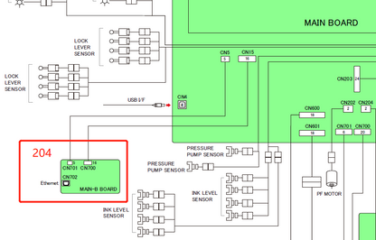 Epson SC-S30600/S40600/S50600 S60600/S70600/S80600 B7000/B9000 F7000/F7100/F7200 F9200/F9300/F9400 CB78MAIN-B - Tarjeta de red 2142891 