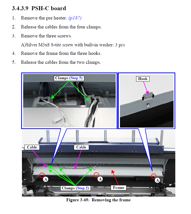 Placa de alimentación EPSON SC-S40600S60600/S80600 S40670/S60670/S80670 / PSH-C - 2188977 