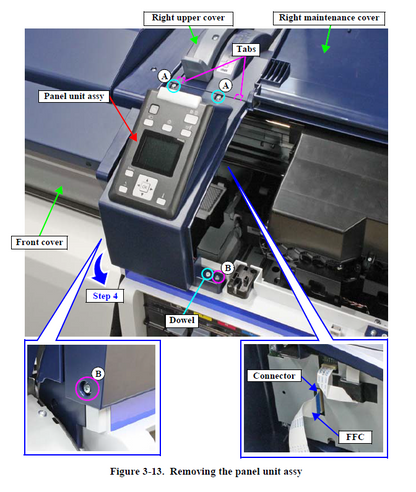 Conjunto de panel EPSON SC-S40600/S60600/S80600 S40670/S60670/S80670 F9300/B9000/F9370/B9070 - 1717396