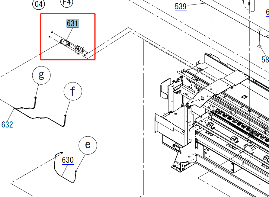 EPSON SC-S40600/S60600/S80600 F9300/F9400/F10000 B9000/R5000 NIP Motor de ajuste - 2150441