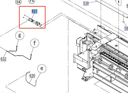 EPSON SC-S40600/S60600/S80600 F9300/F9400/F10000 B9000/R5000 NIP Motor de ajuste - 2150441