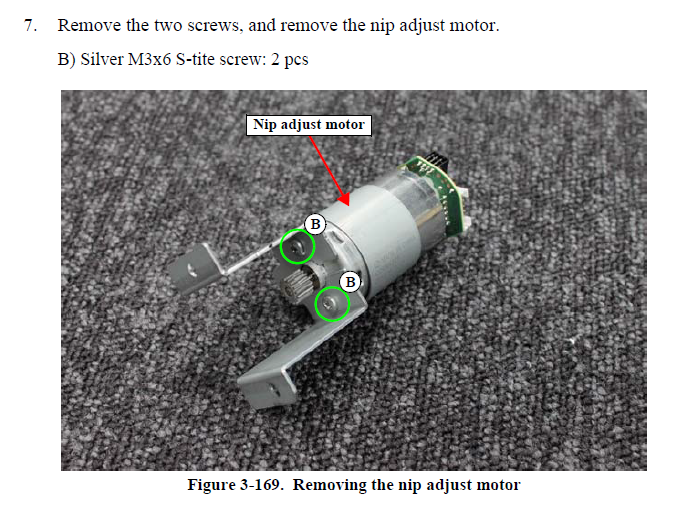 EPSON SC-S40600/S60600/S80600 F9300/F9400/F10000 B9000/R5000 NIP Motor de ajuste - 2150441