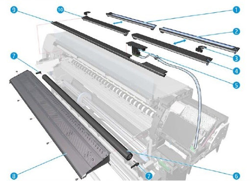 B4H70-67003 HP Right removable printzone (PART NUMBER 4) for HP LATEX 360-330 www.wideimagesolutions.com  321.00